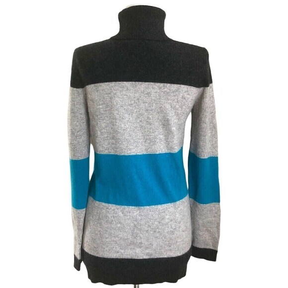 Bloomingdales 100% Cashmere Striped Sweater M Quiet Luxury Preppy Old Money - Picture 3 of 8